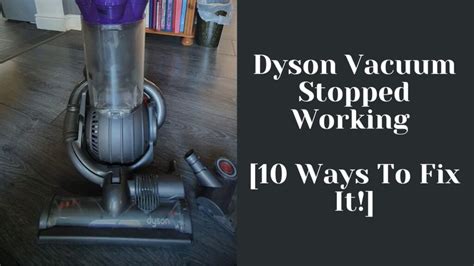 A faulty motor is often caused by another issue such as blocked filters - which can also be the cause of unpleasant smells. . Dyson stopped working